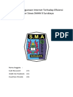 Dampak Penggunaan Internet Terhadap Efisiensi Belajar Siswa SMAN 9 Surabaya