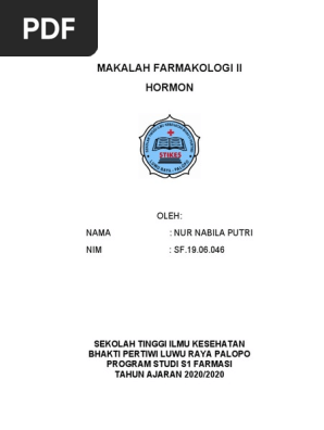 Makalah Farmakologi Ii Nur Nabila Putri Sf 19 06 046 Pdf