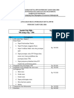 Fix Anggaran Biaya Pemilihan Ketua RW