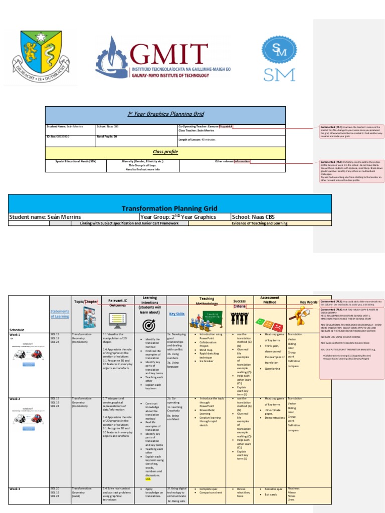 2nd Year Graphics Lesson Plan | PDF | Design | 3 D Computer Graphics