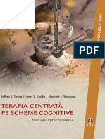 Jeffrey E. Young, Janet S. Klosko, Marjorie E. Weishaar - Terapia Centrată Pe Scheme Cognitive. Manualul Practicianului