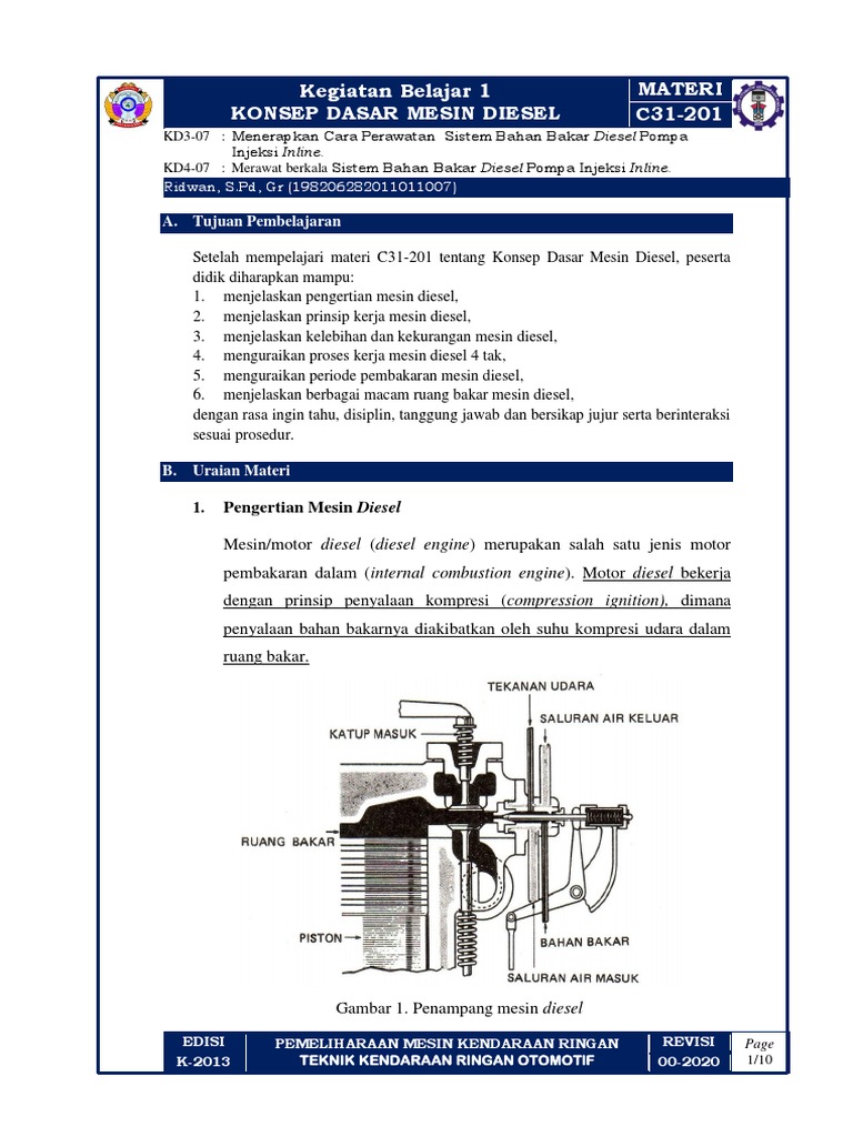 Konsep Dasar Mesin Diesel Pdf