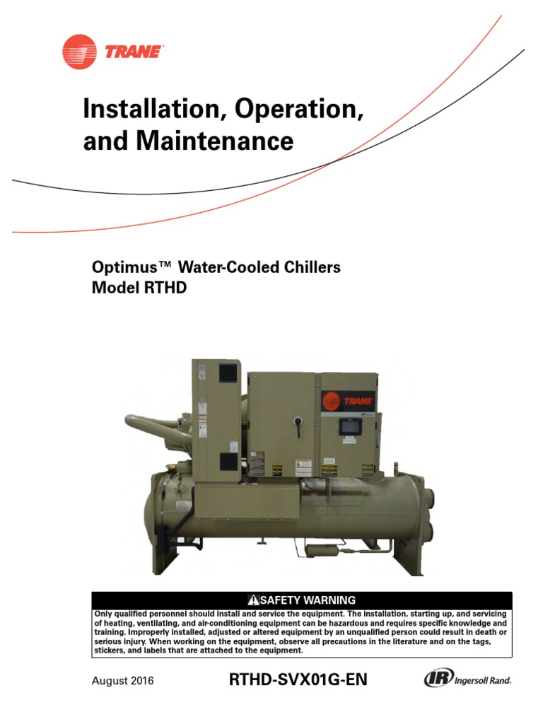 Installation, Operation, and Maintenance: Optimus™ Water-Cooled ...