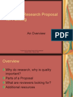Writing A Research Proposal For Funding: An Overview