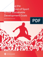 Enhancing The Contribution of Sport To The Sustainable Development Goals