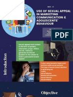 Use of Sexual Appeal in Marketing Communication & Adolescents' Behaviour