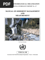 Manual On Sediment Management AND Measurement: World Meteorological Organization