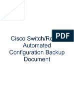 Cisco Switch/Router Automated Configuration Backup Document