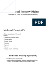Intellectual Property Rights: Excerpt From STS Training 2017 at Ateneo de Manila University
