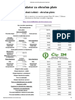 Kalkulator Za Obračun Plate Poreza I Doprinosa