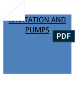 Cavitation and Pumps