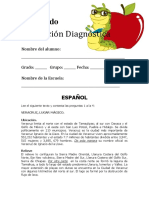 Evaluaciòn Diagnóstica para 6º Grado.