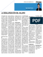 La Desalarizacion Del Salario