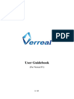 User GuideBook (Verreal F1 and Mini)