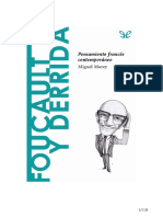 Foucault y Derrida Pensamiento Frances Contemporaneo Miguel