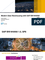Modern Data Warehousing With SAP BW/4HANA: Gordon Witzel Product Management May 2018