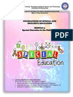 MODULE 2 Foundation of SPED and INCLUSIVE ED