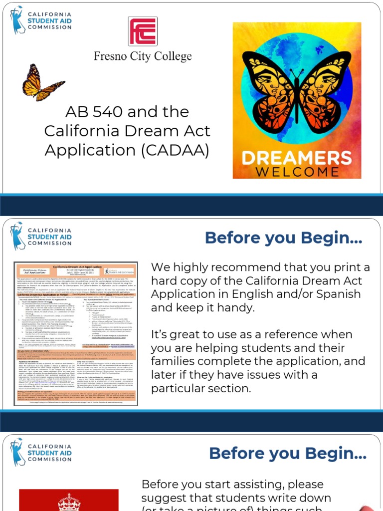 California Dream Act Application Guide | PDF | Deferred Action For ...