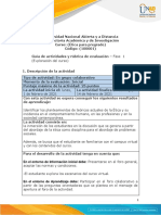 Guía de actividades y rúbrica de evaluación - Unidad 1 - Fase 1 - Exploración del curso