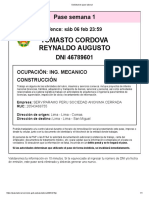 Solicitud de Pase Laboral RTC