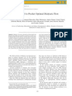 A Model To Predict Optimal Dialysate Flow