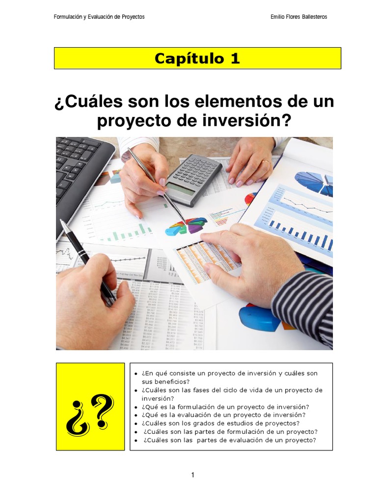 FEP1-Elementos de Proyecto | PDF | Presupuesto | Beneficio (economía)