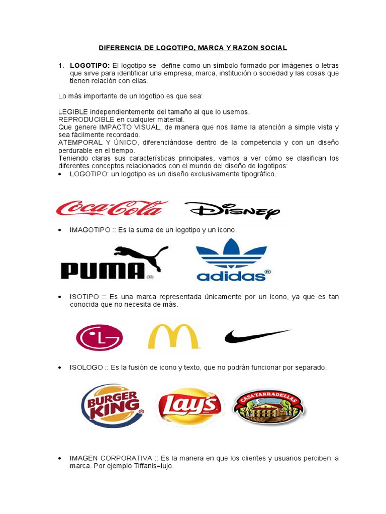 Diferencia Logotipo, Marca y Razón Social-Joe | PDF | Logos | Marca, image size:768x1024