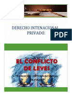DERECHO INTERNACIONAL PRIVADO CONFLICTO DE LEYES