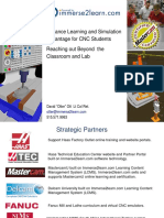 Distance Learning and Simulation Advantage For CNC Students Reaching Out Beyond The Classroom and Lab