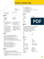 Grammar Reference Answer Key