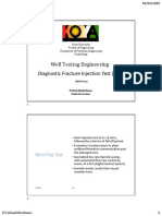 Diagnostic Fracture Injection Test (DFIT) Well Testing Engineering