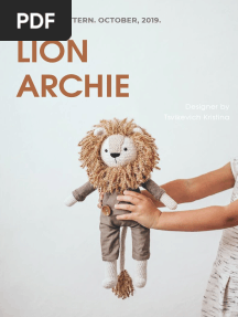 Lion Archie: Crochet Pattern. October, 2019
