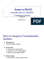 EE422 Introduction to Satellite Communications Lecture 2