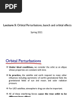 Lecture 5: Orbital Perturbations, Launch and Orbital Effects