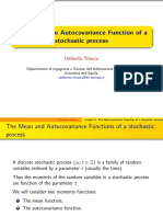 Lesson 5: The Autocovariance Function of A Stochastic Process