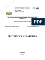 Matematica Si Statistica