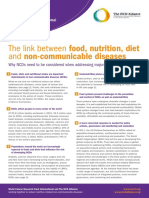 The Link Between Food, Nutrition, Diet and Non-Communicable Diseases