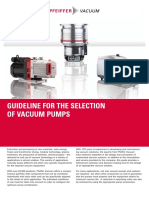 Guideline For The Selection of Vacuum Pumps