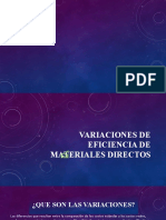 VARIACIONES DE EFICIENCIA DE MATERIALES DIRECTOS - PPTX Zaina