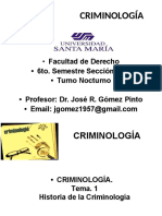 Historia y conceptos de la Criminología