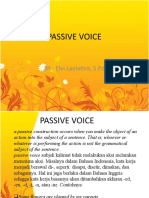 Passive Voice: BY: Elvi Laelativa, S.PD