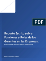 Funciones y Roles de Los Gerentes en Las Empresas.
