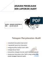 Penyelesaian Pekerjaan Audit Dan Laporan Audit - PPT (Compatibility Mode)