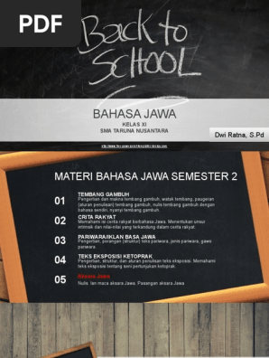 Materi Tembang Gambuh