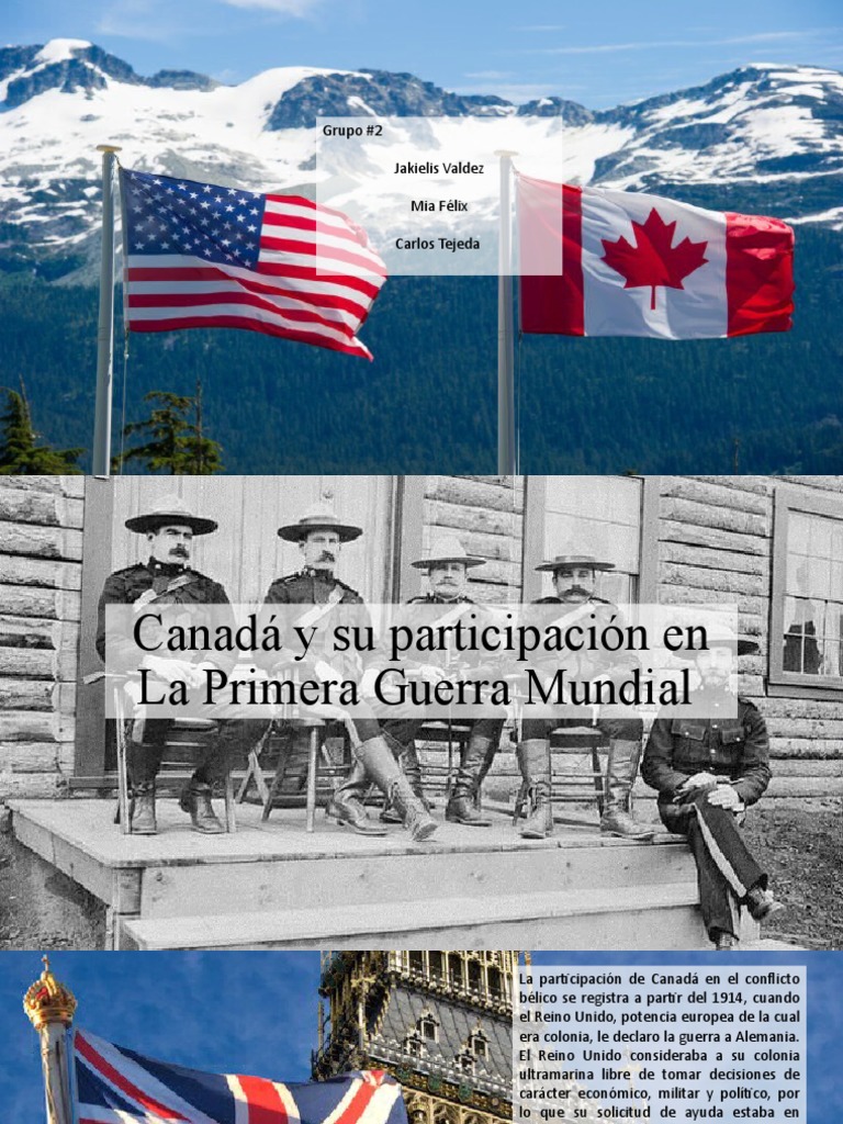 Canadá y Su Participación en La Primera Guerra | PDF | Primera Guerra  Mundial | Los Estados Unidos