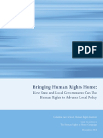Bringing Human Rights Home How State and Local Governments Can Use Columbia