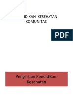 PENDIDIKAN KESEHATAN DALAM KOMUNITAS