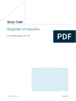 Register of Injuries: Buoy Cafe