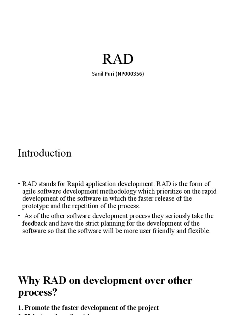 Understanding Rapid Application Development | PDF | Business | Computers