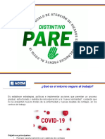 Presentación Distintivo PARE